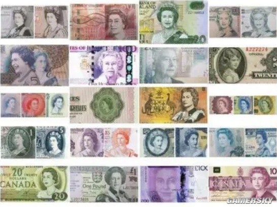 伊丽莎白二世曾出现在34个国家或地区的纸钞上